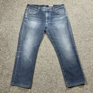 Adriano‎ Goldschmied Jeans Mens 36x28* Blue Everett Slim Straight Stretch Denim